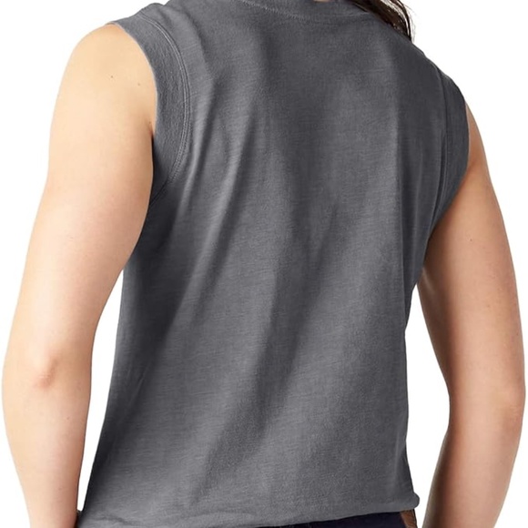 NWT Dickies Women's Muscle Tank Shirt with Full Shoulder Coverage - Picture 3 of 5